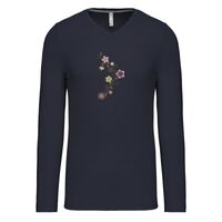 T-shirt col V manches longues de marque Kariban Vignette