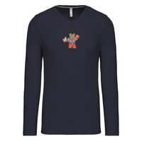 T-shirt col V manches longues de marque Kariban Vignette