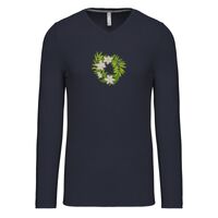 T-shirt col V manches longues de marque Kariban Vignette