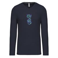 T-shirt col V manches longues de marque Kariban Vignette