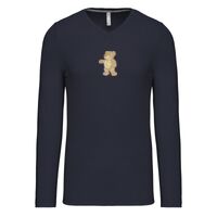 T-shirt col V manches longues de marque Kariban Vignette