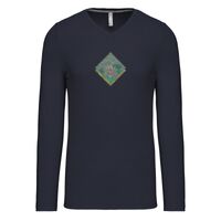 T-shirt col V manches longues de marque Kariban Vignette