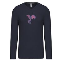 T-shirt col V manches longues de marque Kariban Vignette