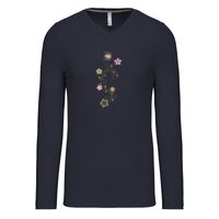 T-shirt col V manches longues de marque Kariban Vignette