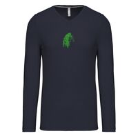 T-shirt col V manches longues de marque Kariban Vignette