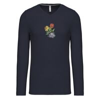 T-shirt col V manches longues de marque Kariban Vignette