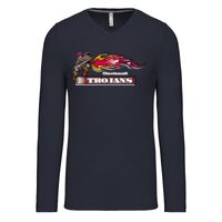 T-shirt col V manches longues de marque Kariban Vignette