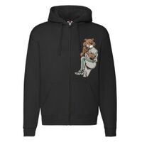 Sweat-shirt à capuche zippé Premium Vignette