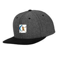 Chambray-suede snapback (6089CH) Vignette