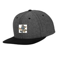 Chambray-suede snapback (6089CH) Vignette