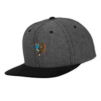 Chambray-suede snapback (6089CH) Vignette