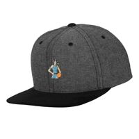 Chambray-suede snapback (6089CH) Vignette