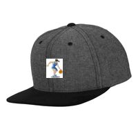 Chambray-suede snapback (6089CH) Vignette