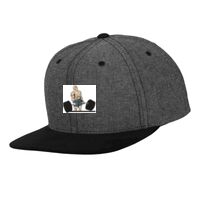 Chambray-suede snapback (6089CH) Vignette