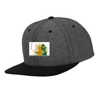 Chambray-suede snapback (6089CH) Vignette