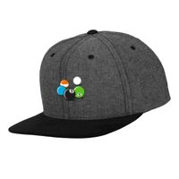 Chambray-suede snapback (6089CH) Vignette