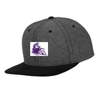 Chambray-suede snapback (6089CH) Vignette