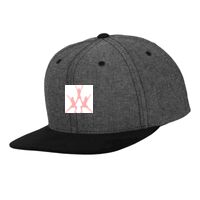 Chambray-suede snapback (6089CH) Vignette