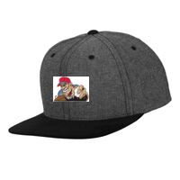 Chambray-suede snapback (6089CH) Vignette