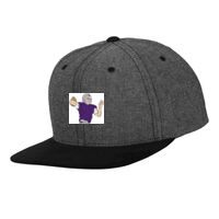 Chambray-suede snapback (6089CH) Vignette