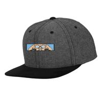 Chambray-suede snapback (6089CH) Vignette