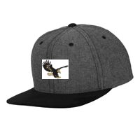 Chambray-suede snapback (6089CH) Vignette