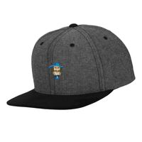 Chambray-suede snapback (6089CH) Vignette