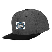 Chambray-suede snapback (6089CH) Vignette