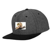 Chambray-suede snapback (6089CH) Vignette