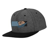 Chambray-suede snapback (6089CH) Vignette