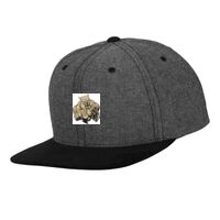 Chambray-suede snapback (6089CH) Vignette