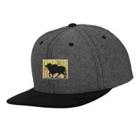 Chambray-suede snapback (6089CH) Vignette