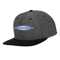 Chambray-suede snapback (6089CH) Vignette