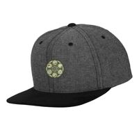 Chambray-suede snapback (6089CH) Vignette