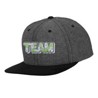 Chambray-suede snapback (6089CH) Vignette