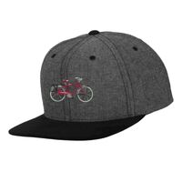 Chambray-suede snapback (6089CH) Vignette