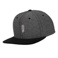 Chambray-suede snapback (6089CH) Vignette