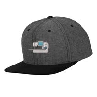 Chambray-suede snapback (6089CH) Vignette