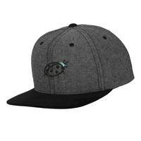 Chambray-suede snapback (6089CH) Vignette