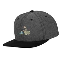 Chambray-suede snapback (6089CH) Vignette