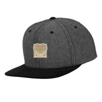 Chambray-suede snapback (6089CH) Vignette