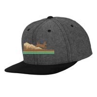 Chambray-suede snapback (6089CH) Vignette