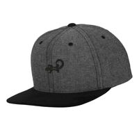 Chambray-suede snapback (6089CH) Vignette