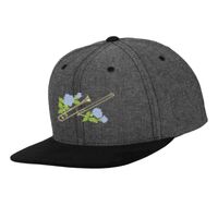 Chambray-suede snapback (6089CH) Vignette