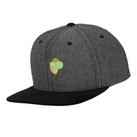 Chambray-suede snapback (6089CH) Vignette