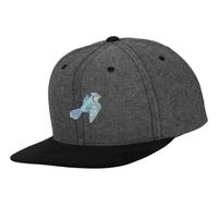 Chambray-suede snapback (6089CH) Vignette
