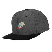 Chambray-suede snapback (6089CH) Vignette