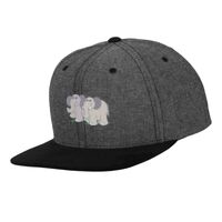 Chambray-suede snapback (6089CH) Vignette