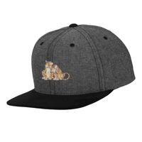 Chambray-suede snapback (6089CH) Vignette