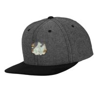 Chambray-suede snapback (6089CH) Vignette
